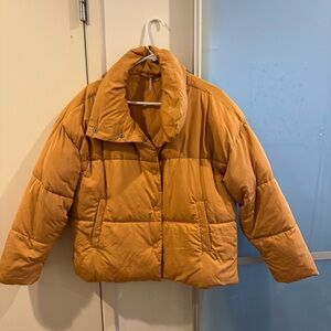 Free People Cropped Puffer Jacket
